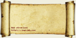 Žanka Bzenić vizit kartica